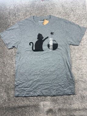 NWT Headline Attic Salt Short Sleeve Shirt Cat Darth Vader Fish Womens XL Jedi